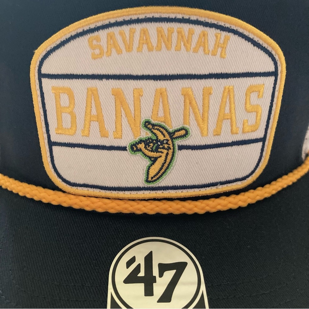 Savannah Bananas 47 Brand SnapBack Rope Hat OSFA Adjustable Mesh Back Trucker - Picture 2 of 11